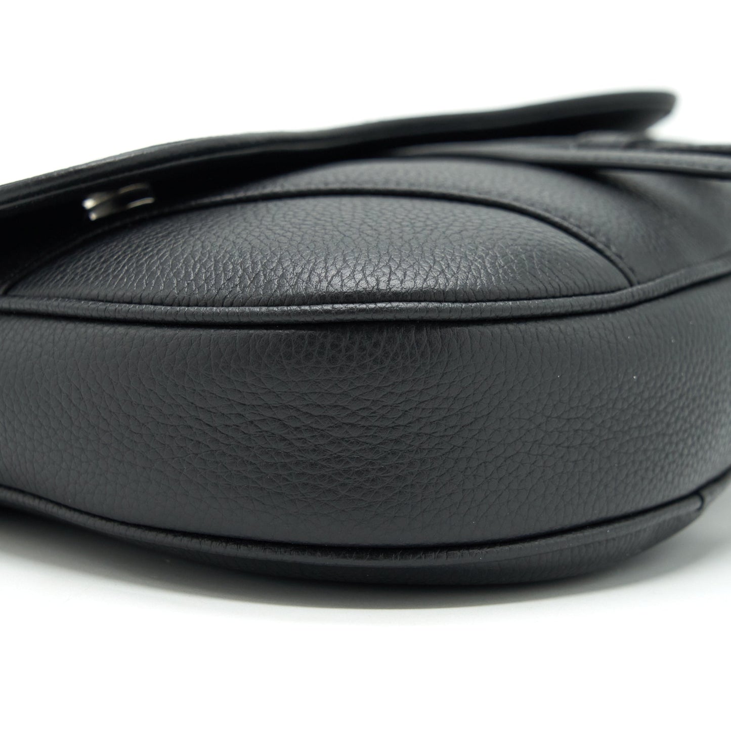Dior Saddle Purse Grained Calfskin Black