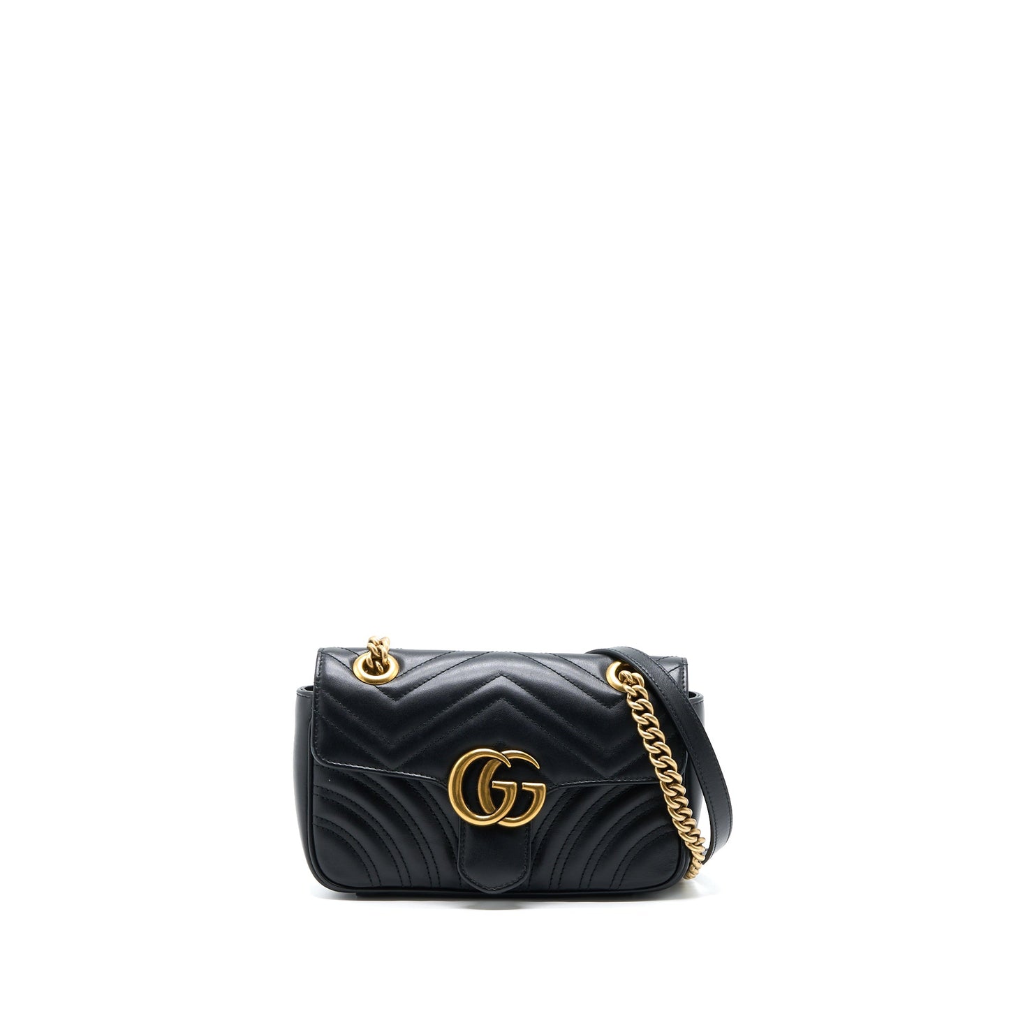 Gucci Small Marmont Mini Purse Calfskin Black