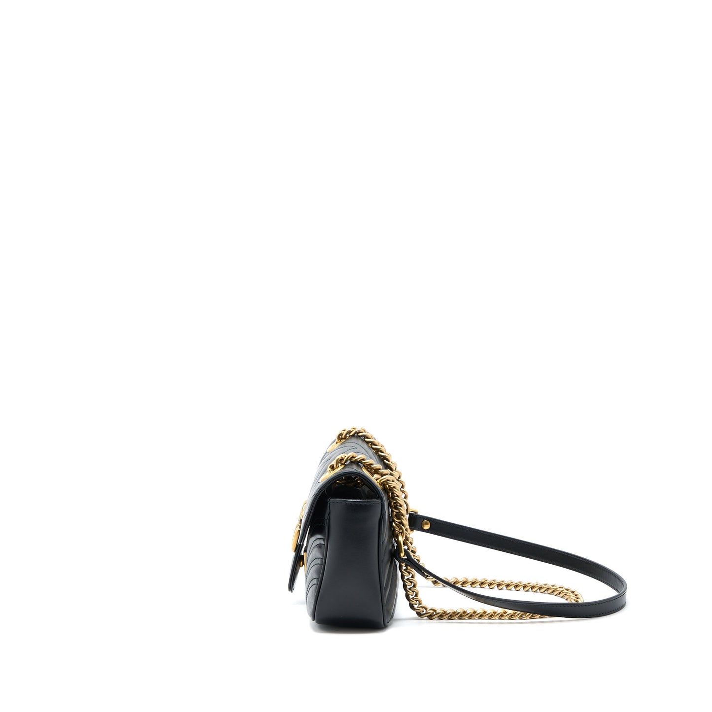 Gucci Small Marmont Mini Purse Calfskin Black