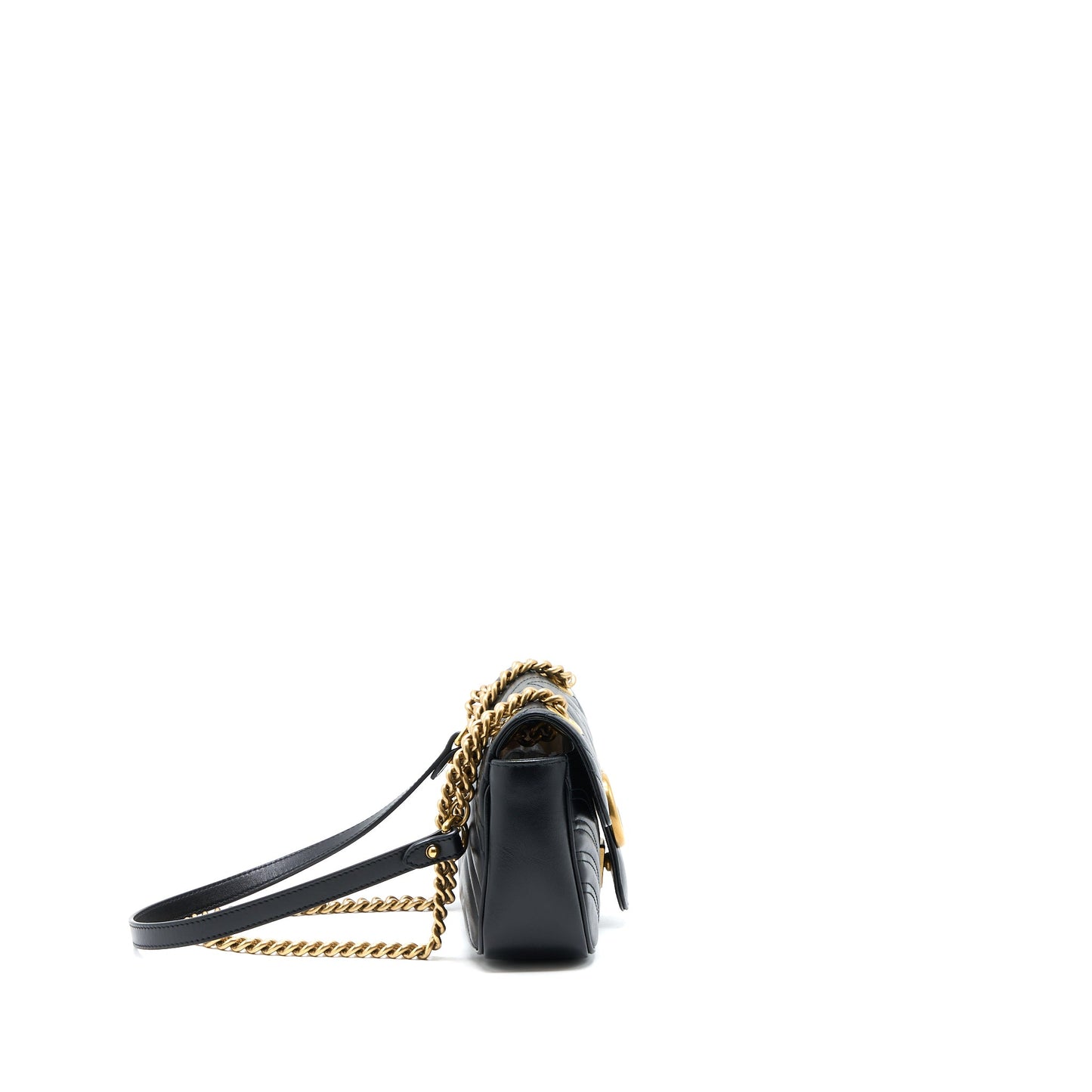 Gucci Small Marmont Mini Purse Calfskin Black