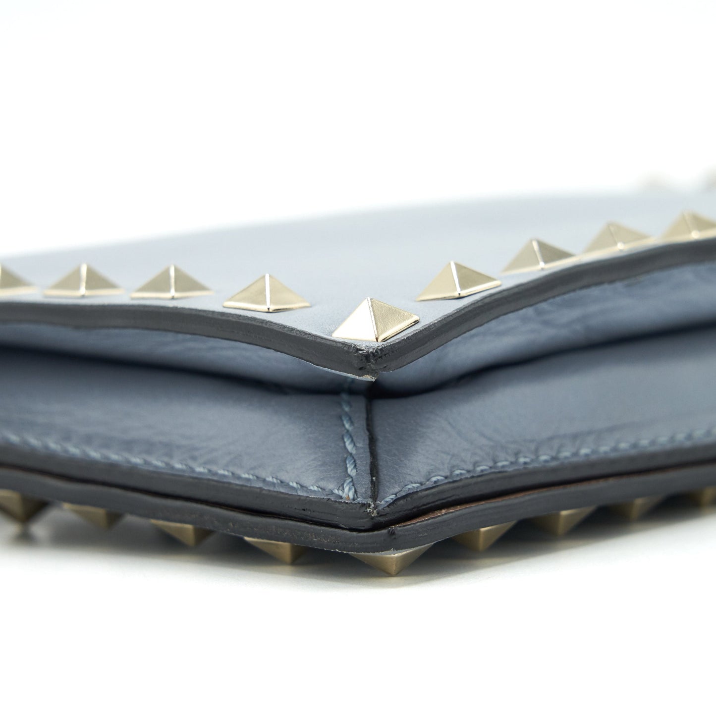 Valentino Rockstud small Clutch blue-grey