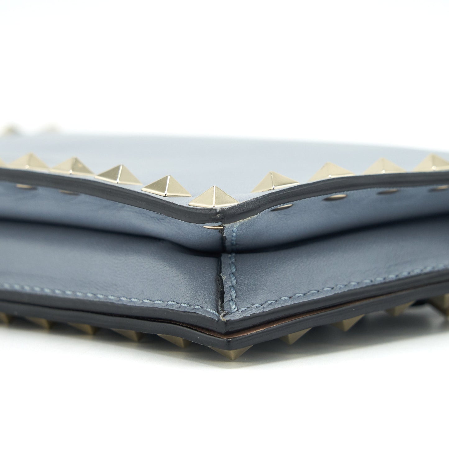 Valentino Rockstud small Clutch blue-grey