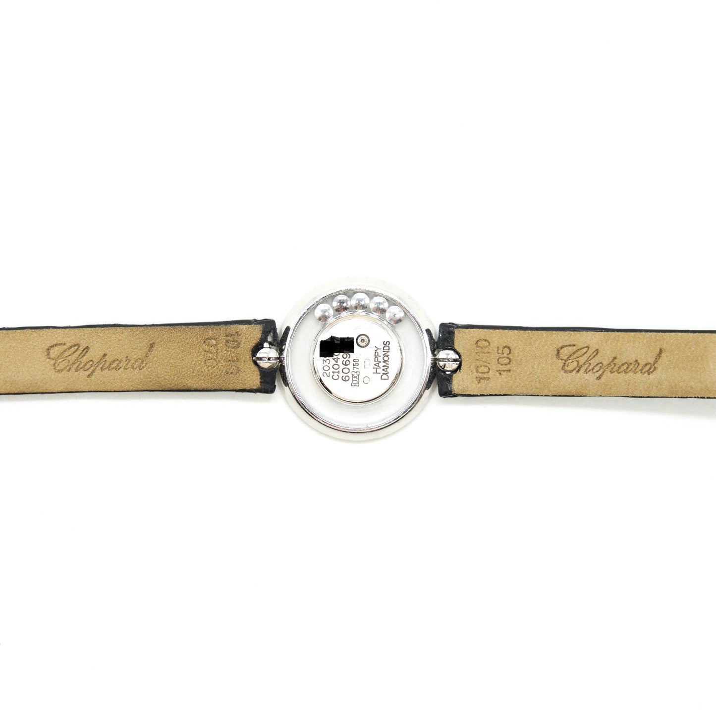 Chapord Happy Diamonds Ladies Watch 18K White Gold with Happy Diamonds