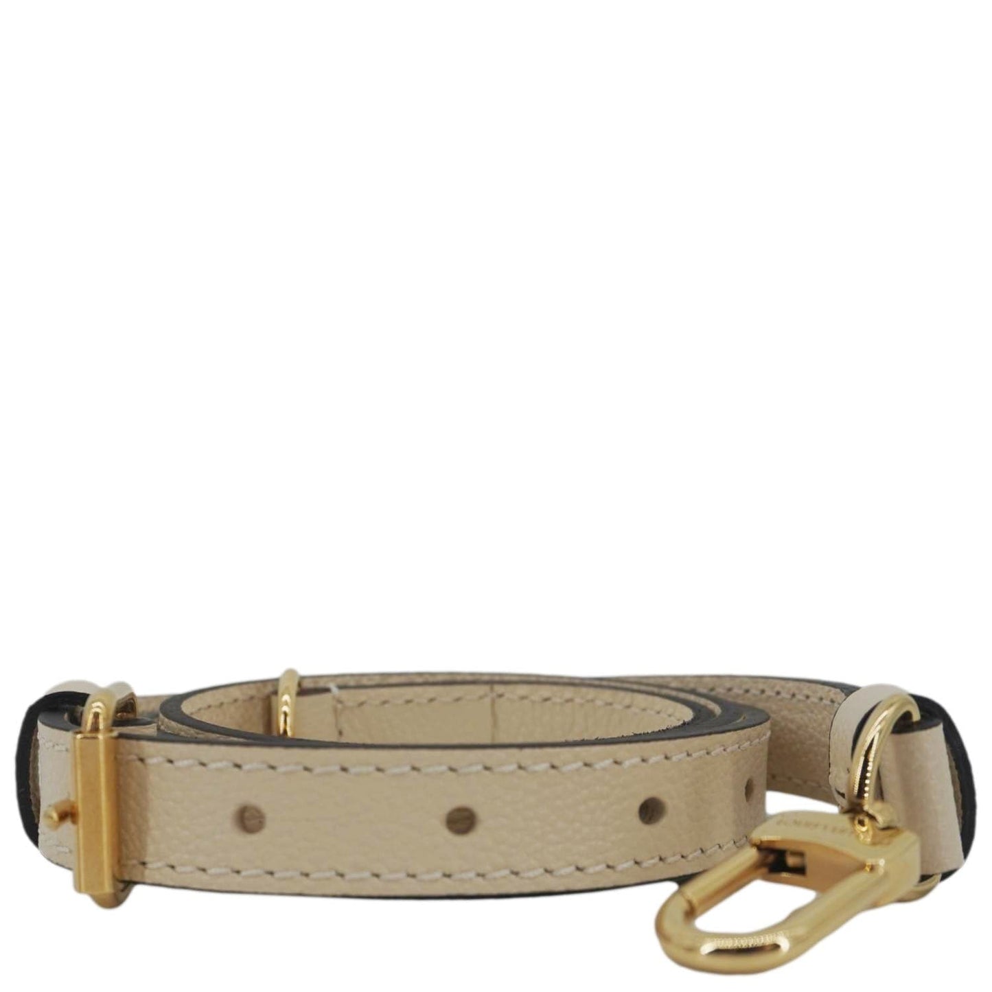 LOUIS VUITTON Leather Adjustable Shoulder Strap Beige