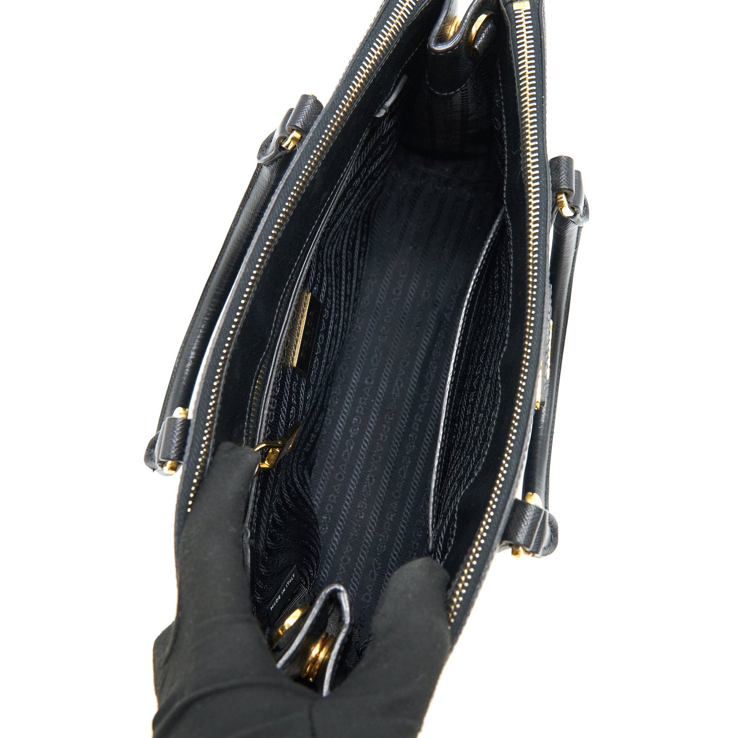 PRADA SAFFIANO TOTE BAG IN BLACK