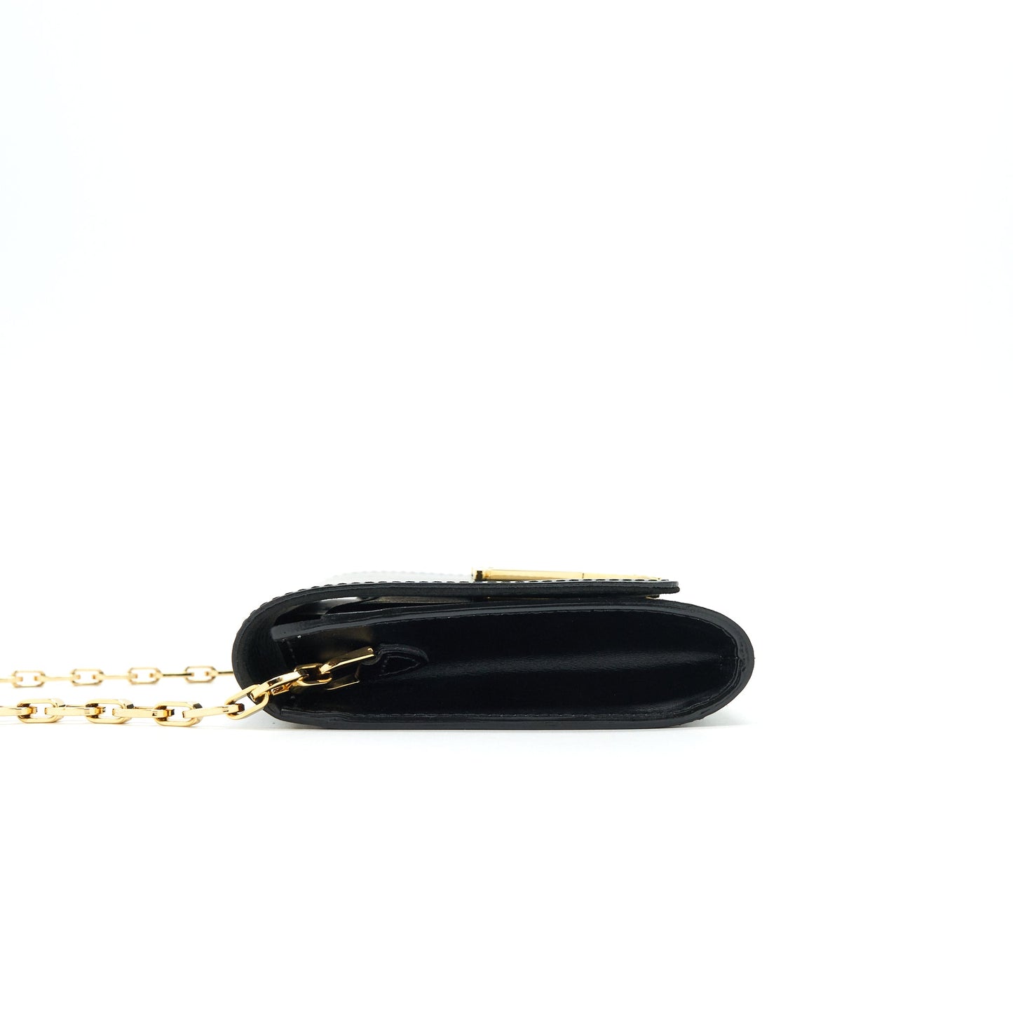 Louis Vuitton Louise Leather Purse in Noir