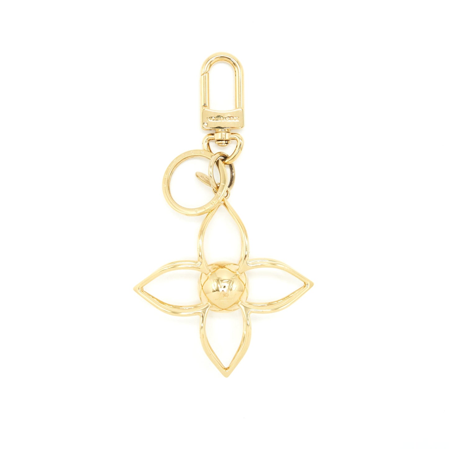 Louis Vuitton Gold Tone Key Ring/ Purse Charm