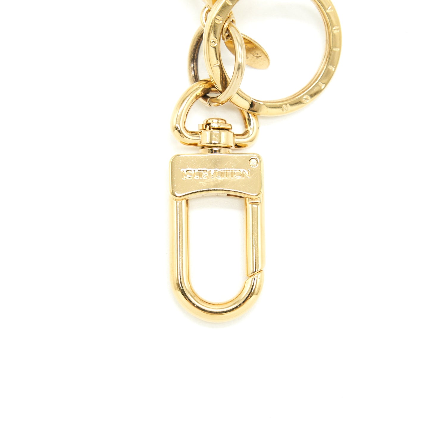 Louis Vuitton Gold Tone Key Ring/ Purse Charm