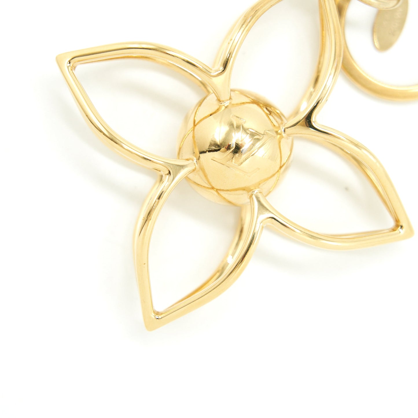 Louis Vuitton Gold Tone Key Ring/ Purse Charm