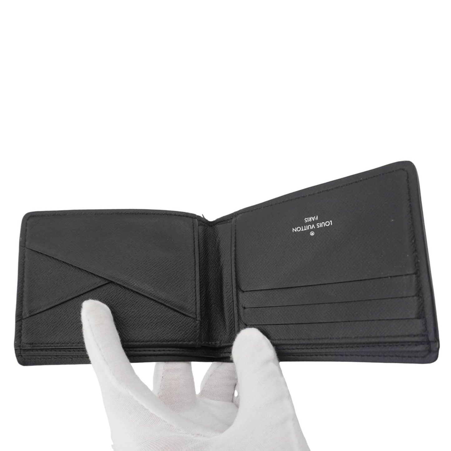 LOUIS VUITTON Damier Graphite Canvas Multiple Wallet Black