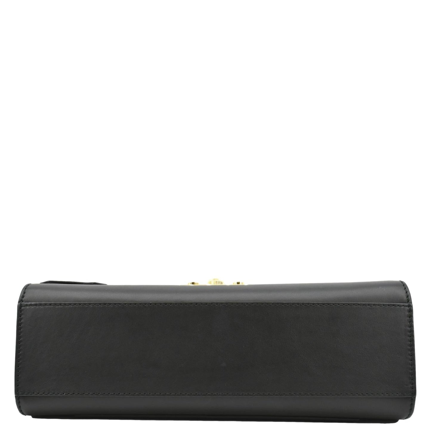 GUCCI Padlock Leather Shoulder Bag Black 409486