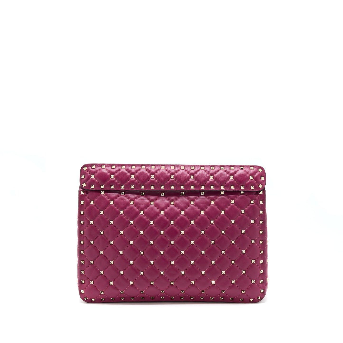Valentino Rockstud Spike Purse Napa Pink