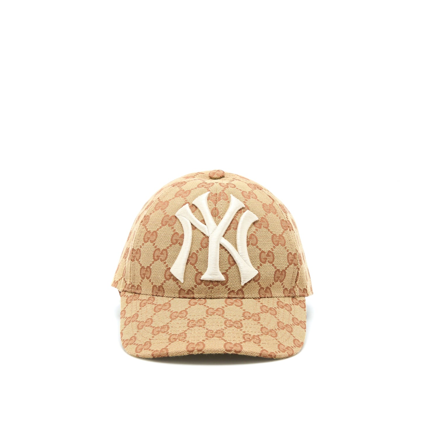 Gucci Yankees-logo Cap Canvas Beige