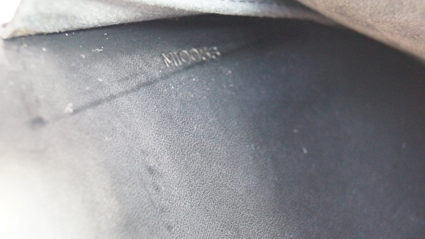 LOUIS VUITTON Black Epi Leather Pont-Neuf PM Satchel Bag