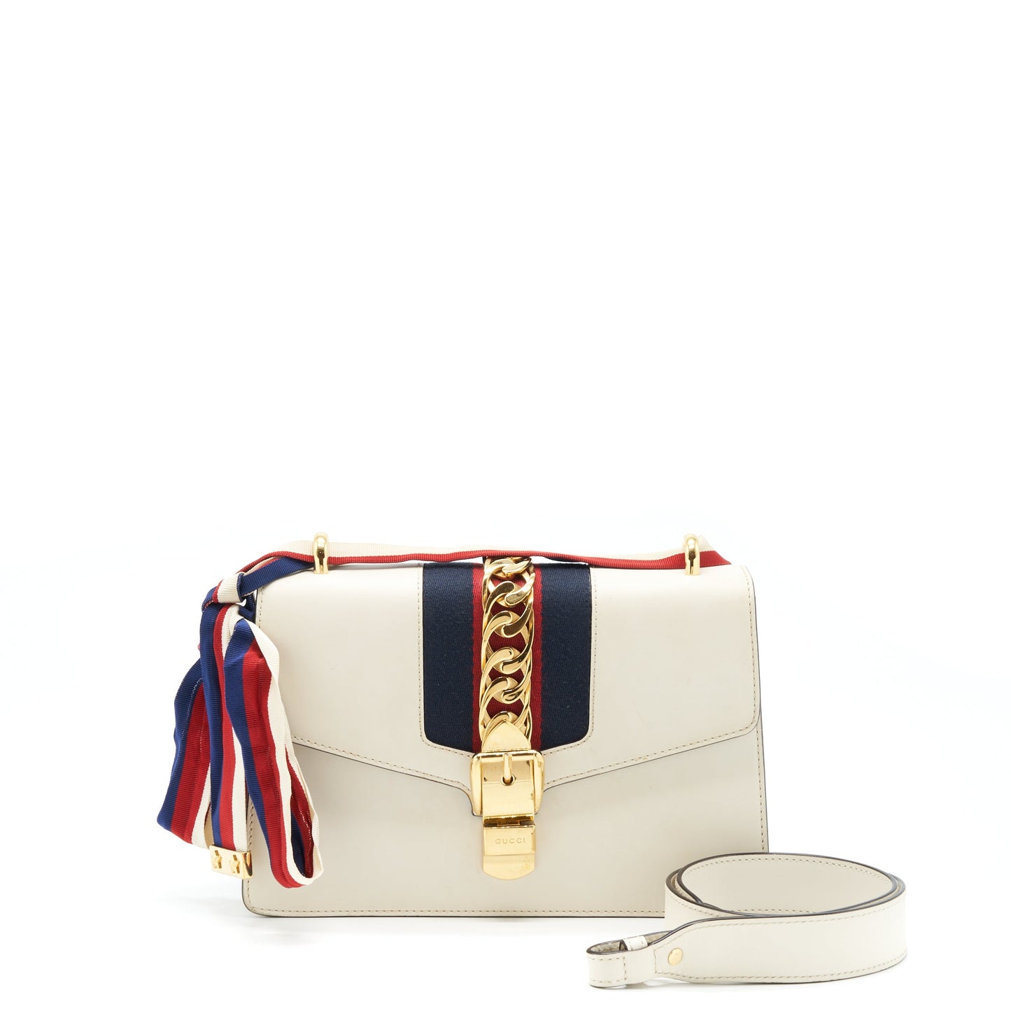 Gucci Small Sylvie Mini Purse White