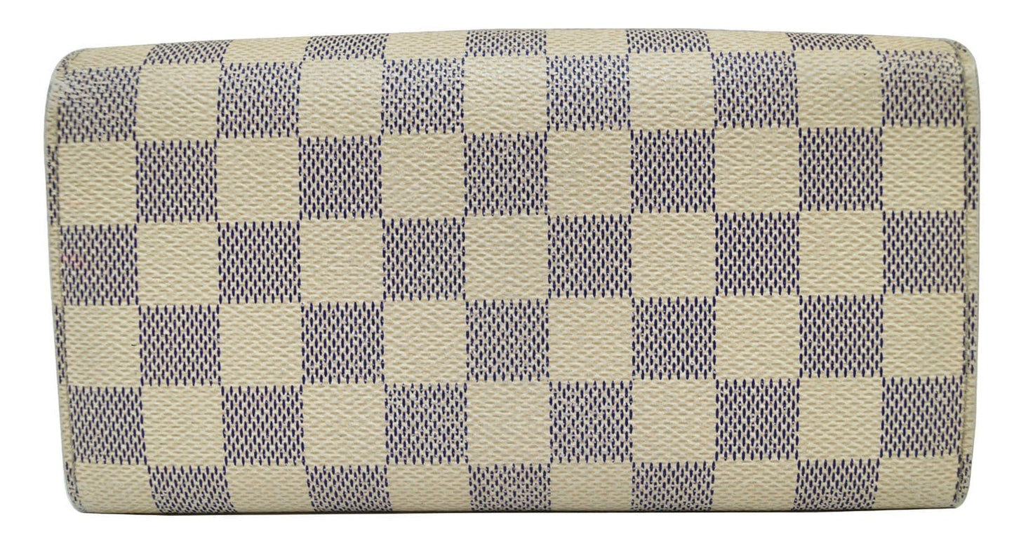 LOUIS VUITTON Damier Azur Sarah Long Bifold Wallet