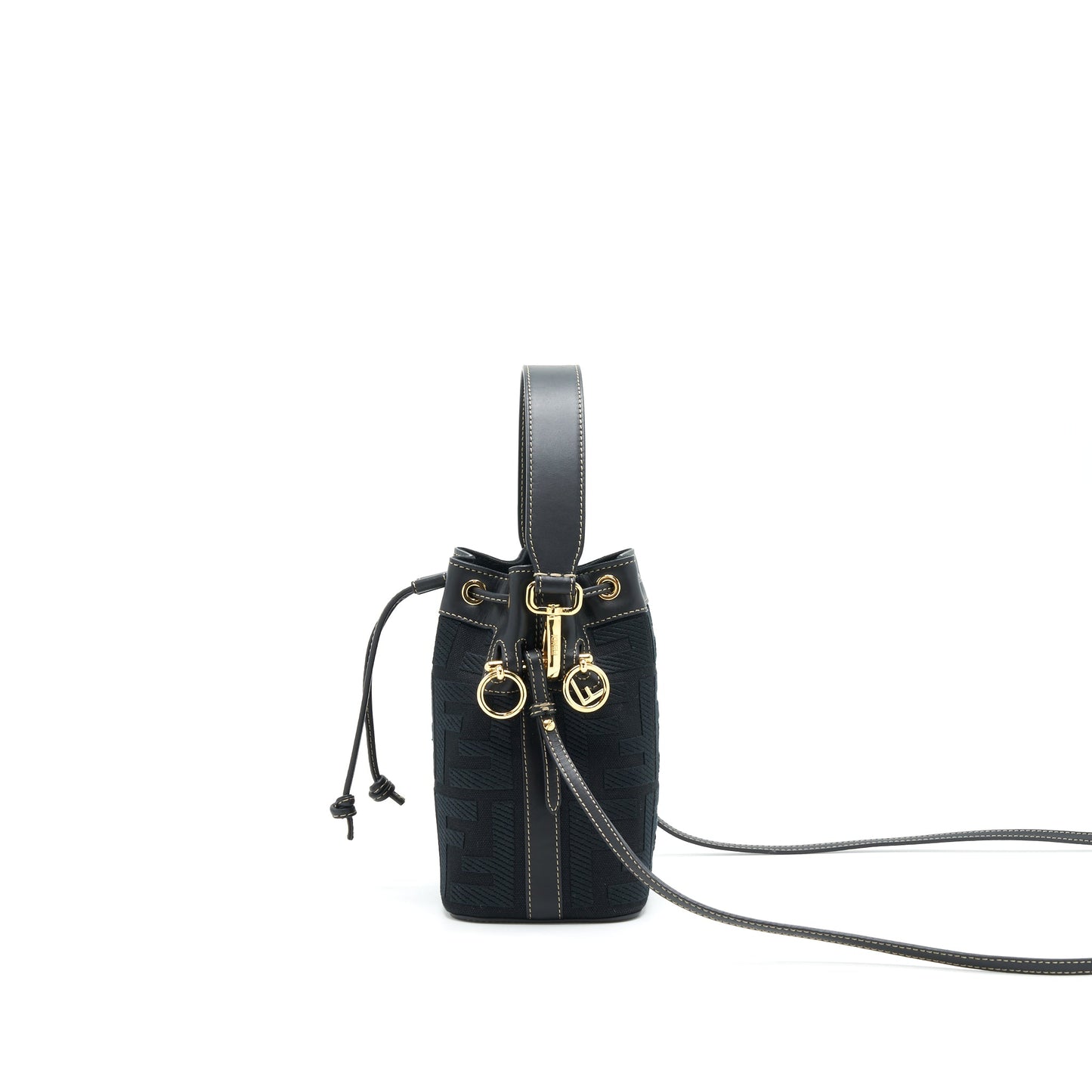 Fendi Mon Tresor Black Canvas Purse