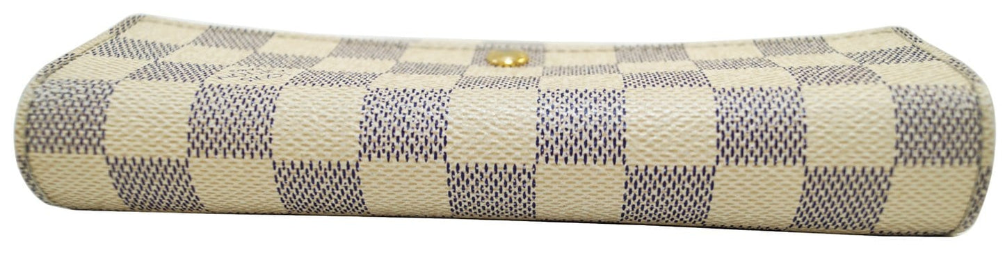 LOUIS VUITTON Damier Azur Sarah Long Bifold Wallet