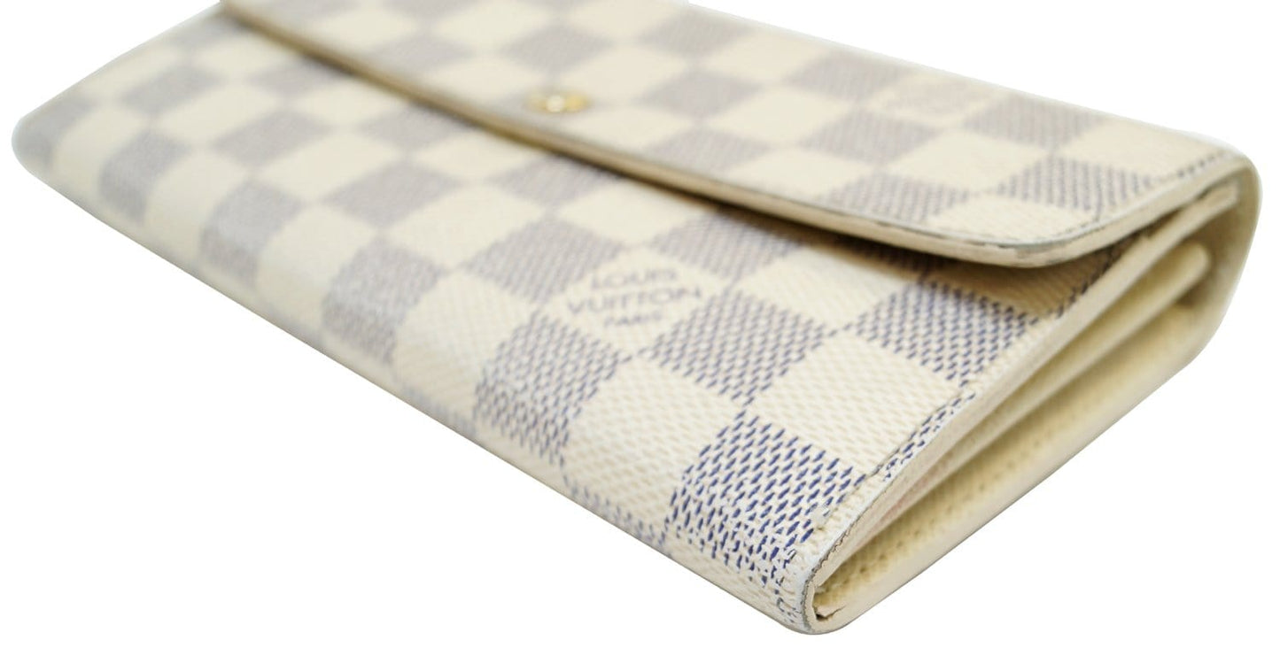 LOUIS VUITTON Damier Azur Sarah Long Bifold Wallet