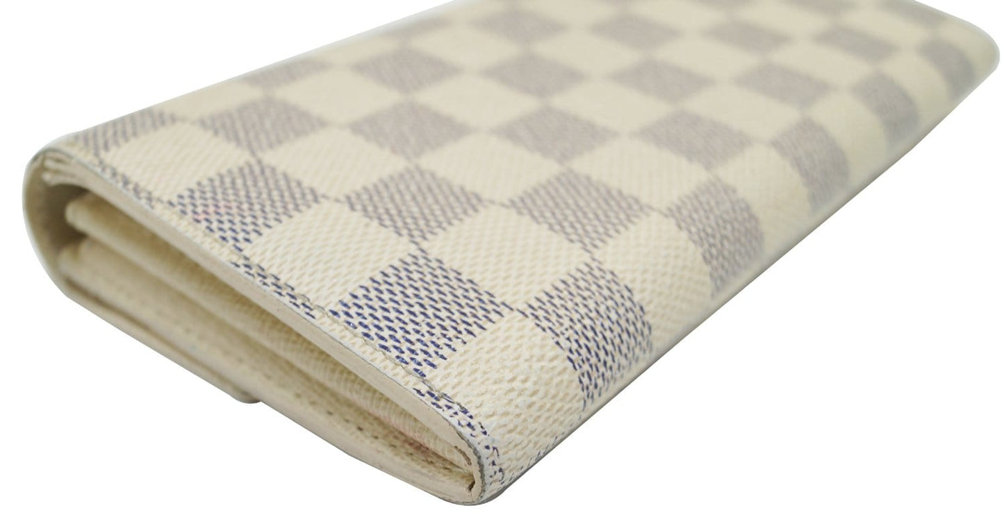 LOUIS VUITTON Damier Azur Sarah Long Bifold Wallet