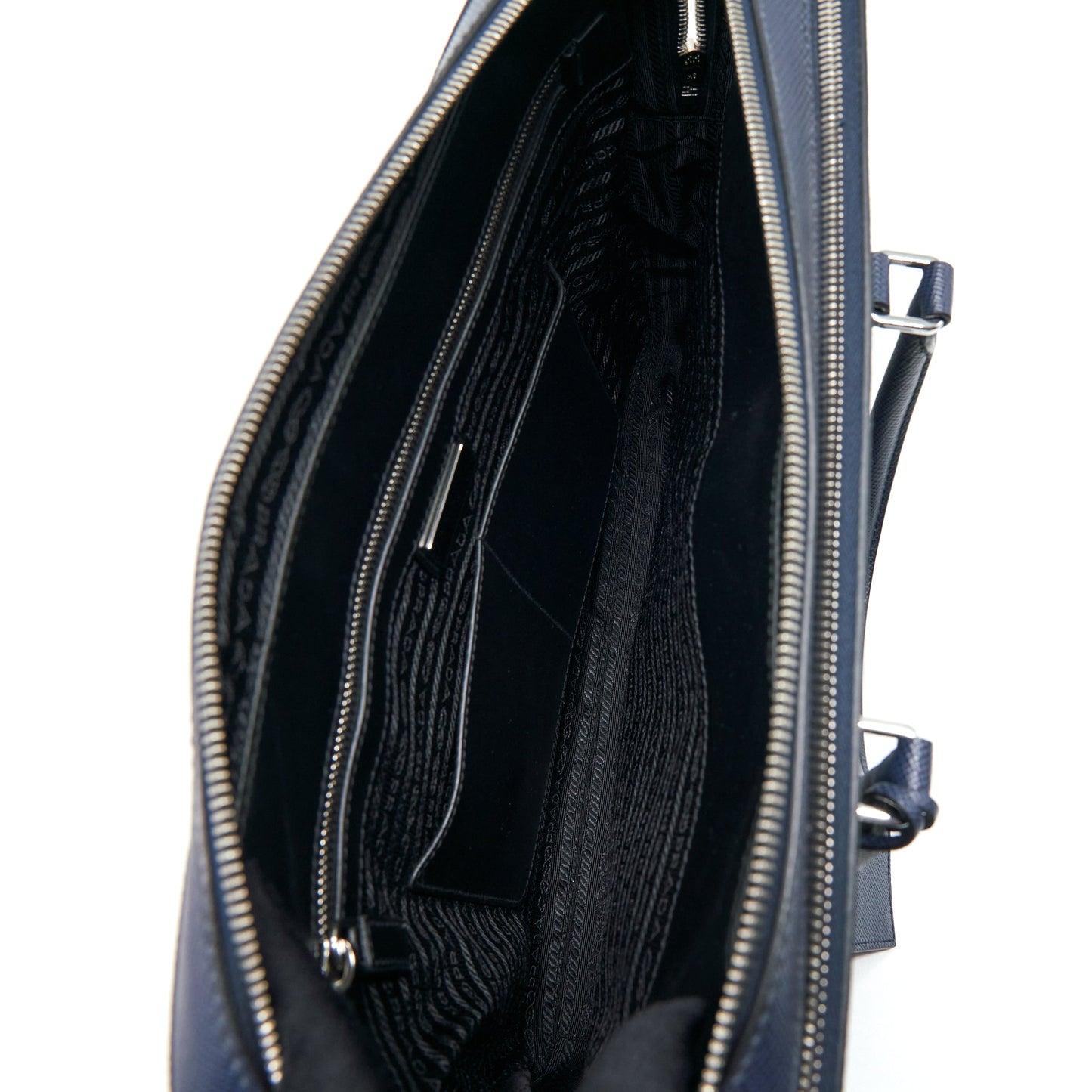 Prada Saffiano Briefcase Navy
