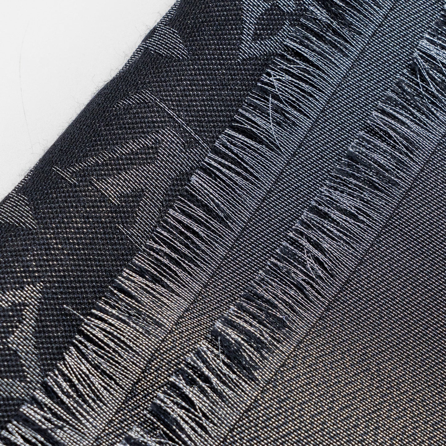 Louis Vuitton monogram shawl black / silver