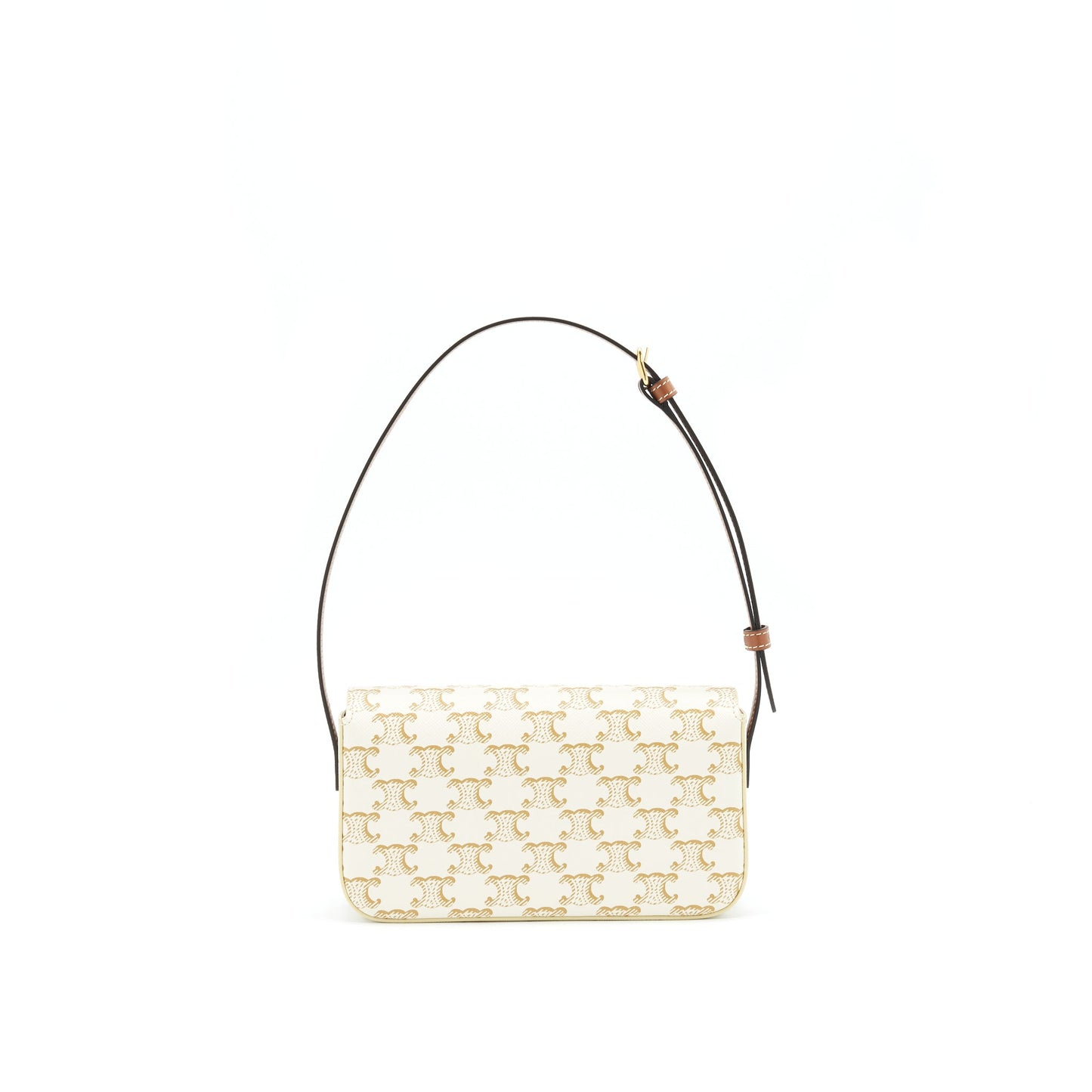 Celine Triomphe Mini Purse Calfskin White