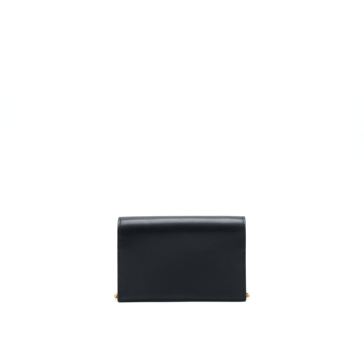 Saint Lauren Kate wallet on chain with Tassel black