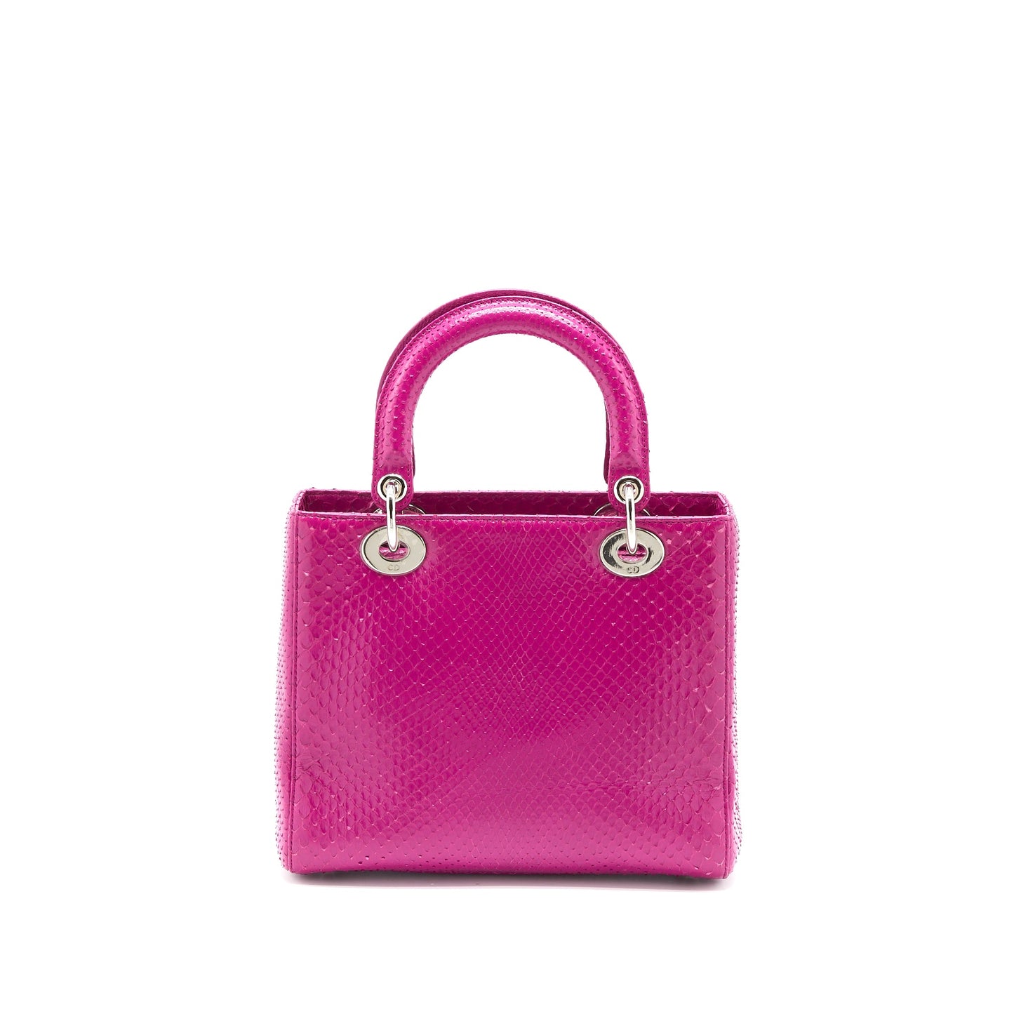 Dior Medium Lady Dior Python Pink