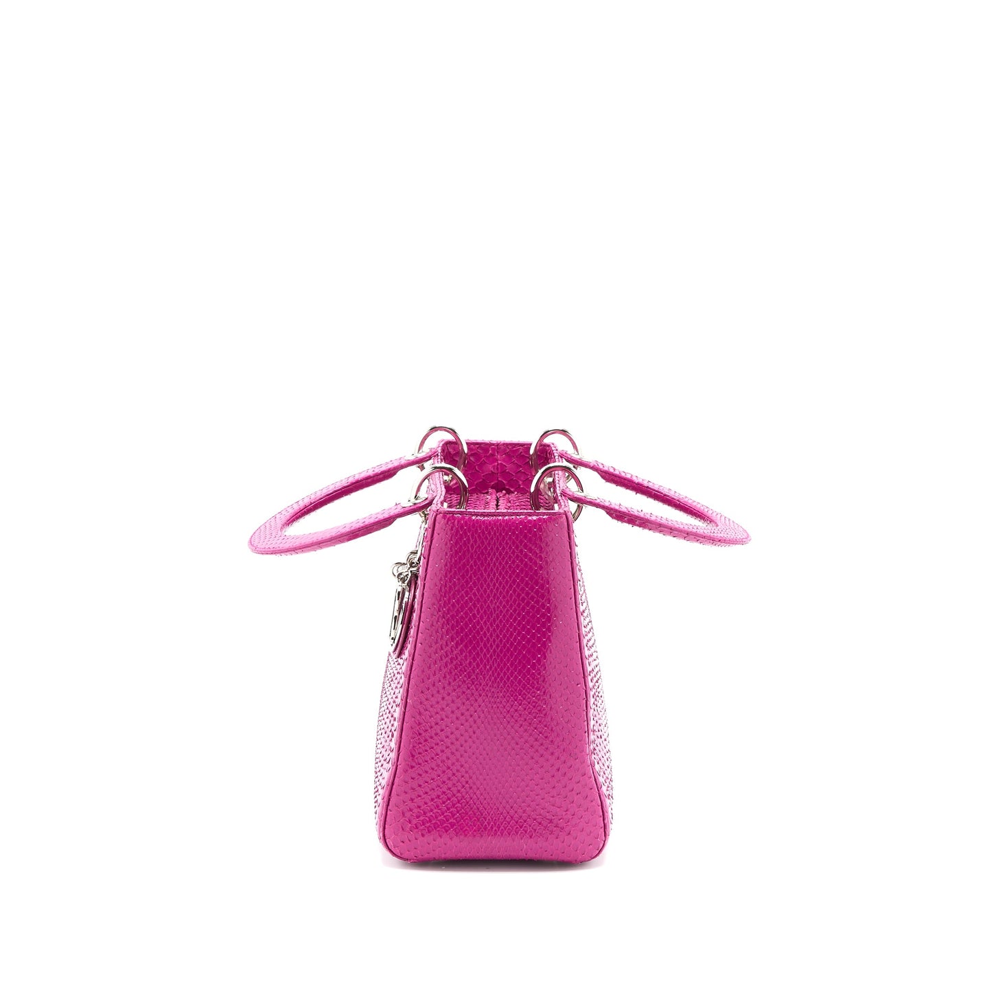 Dior Medium Lady Dior Python Pink