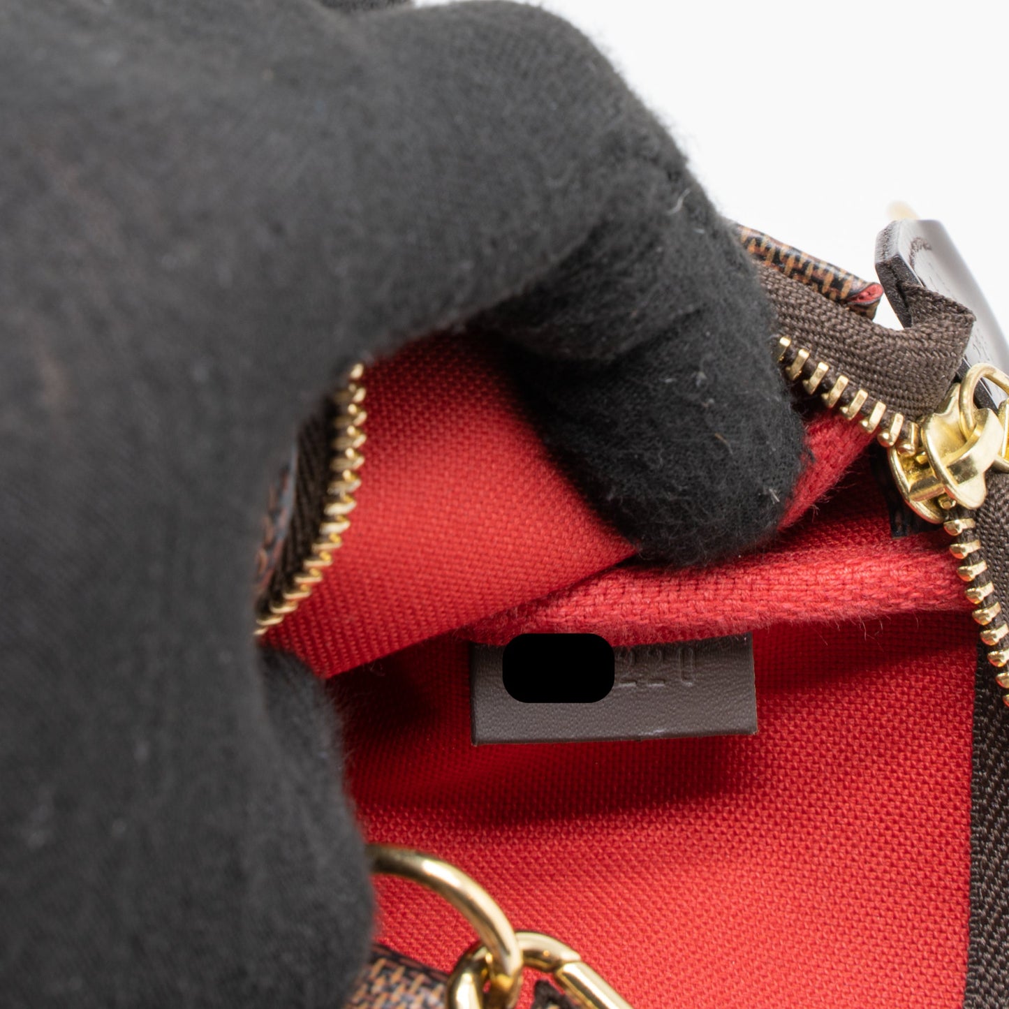Louis Vuitton Mini Pochette Accessories Damier Ebene Canvas