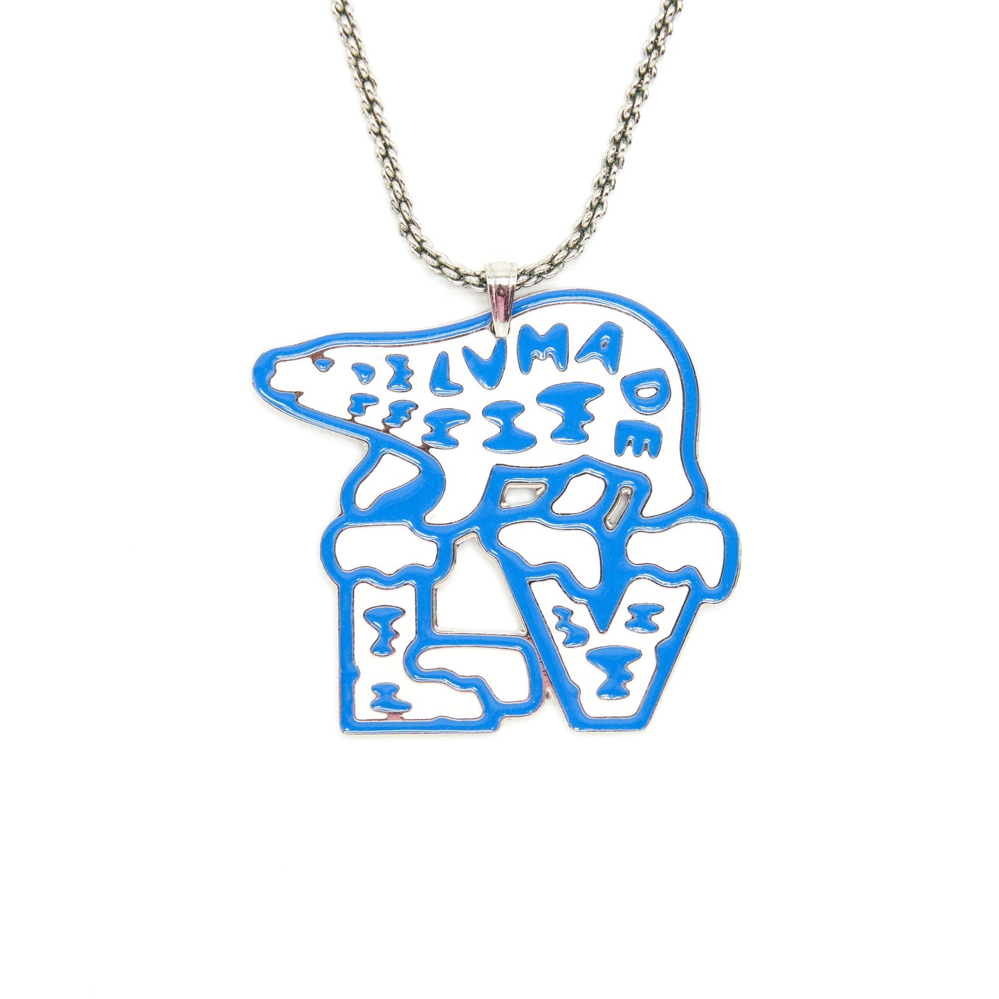 Louis Vuitton Ã Nigo Mountain Bear Silver Necklace