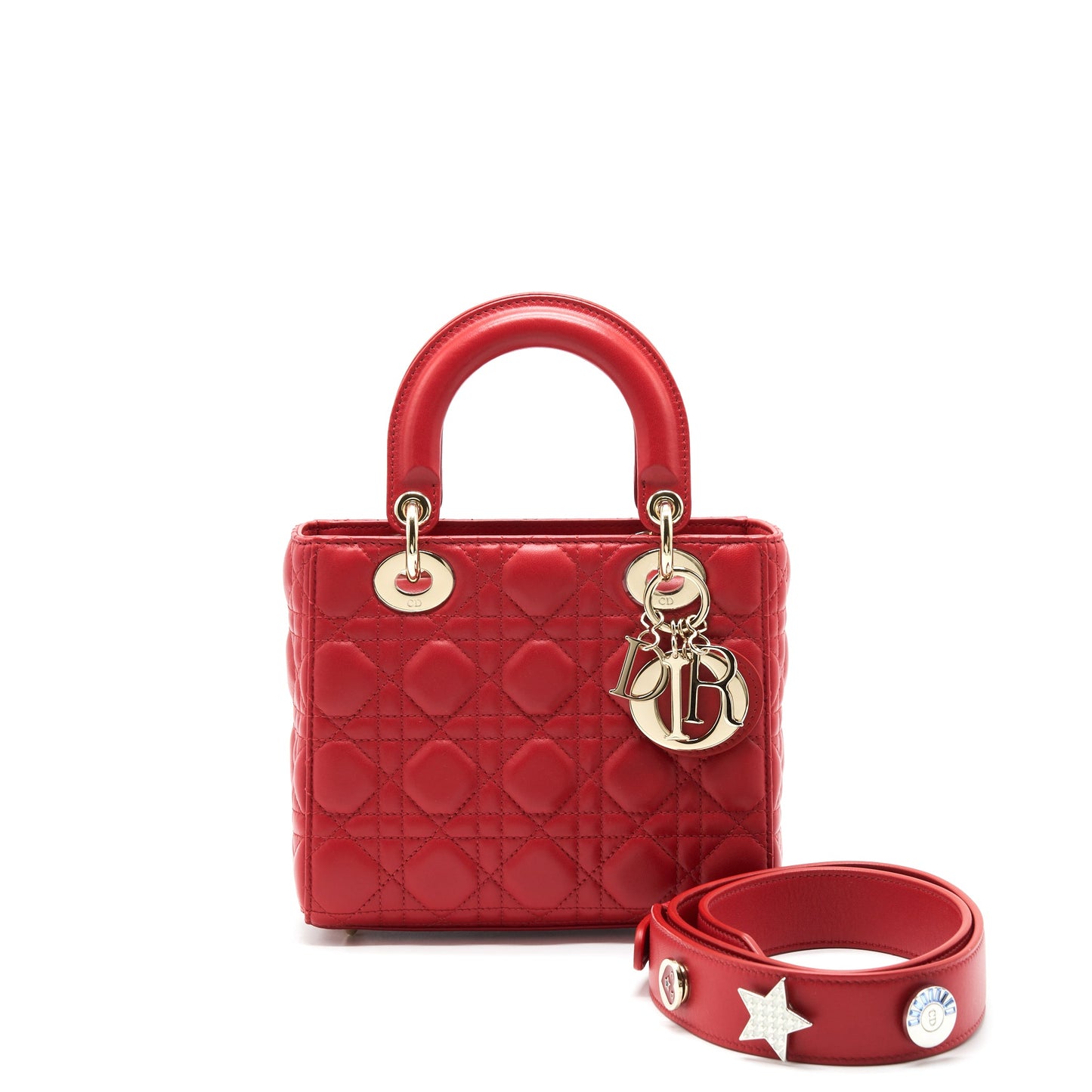 Dior Small lady Dior Purse In Red
