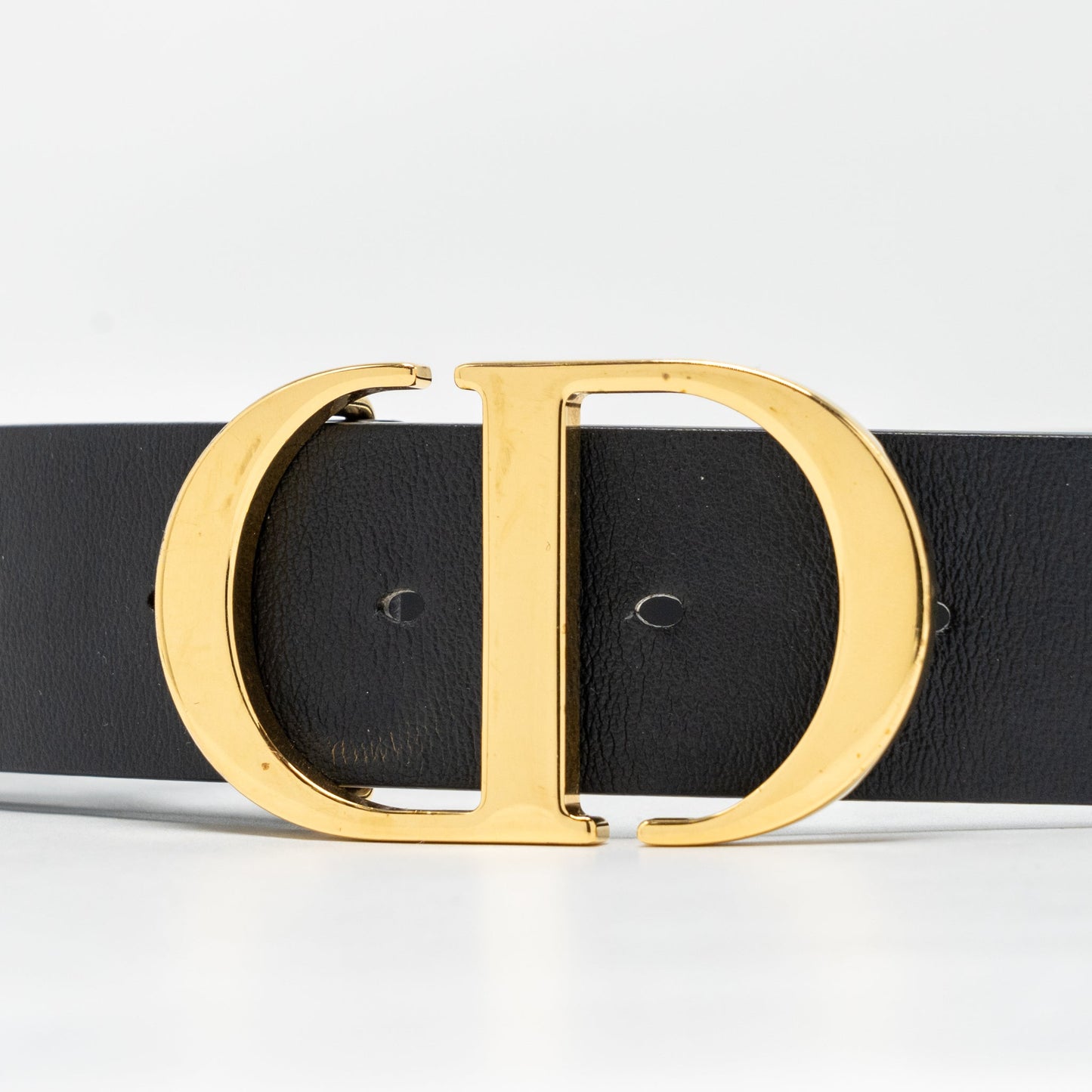 Dior size 75 30 Montaigne belt leather black
