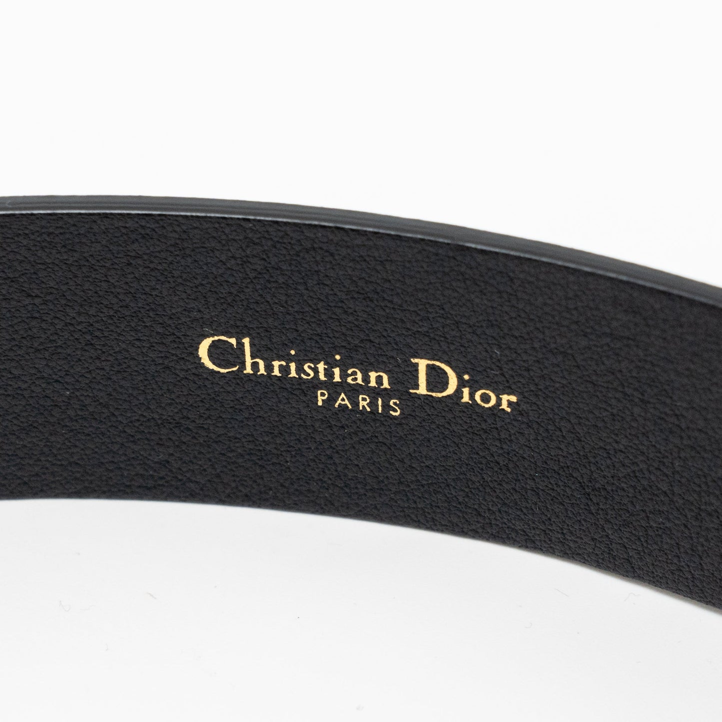 Dior size 75 30 Montaigne belt leather black