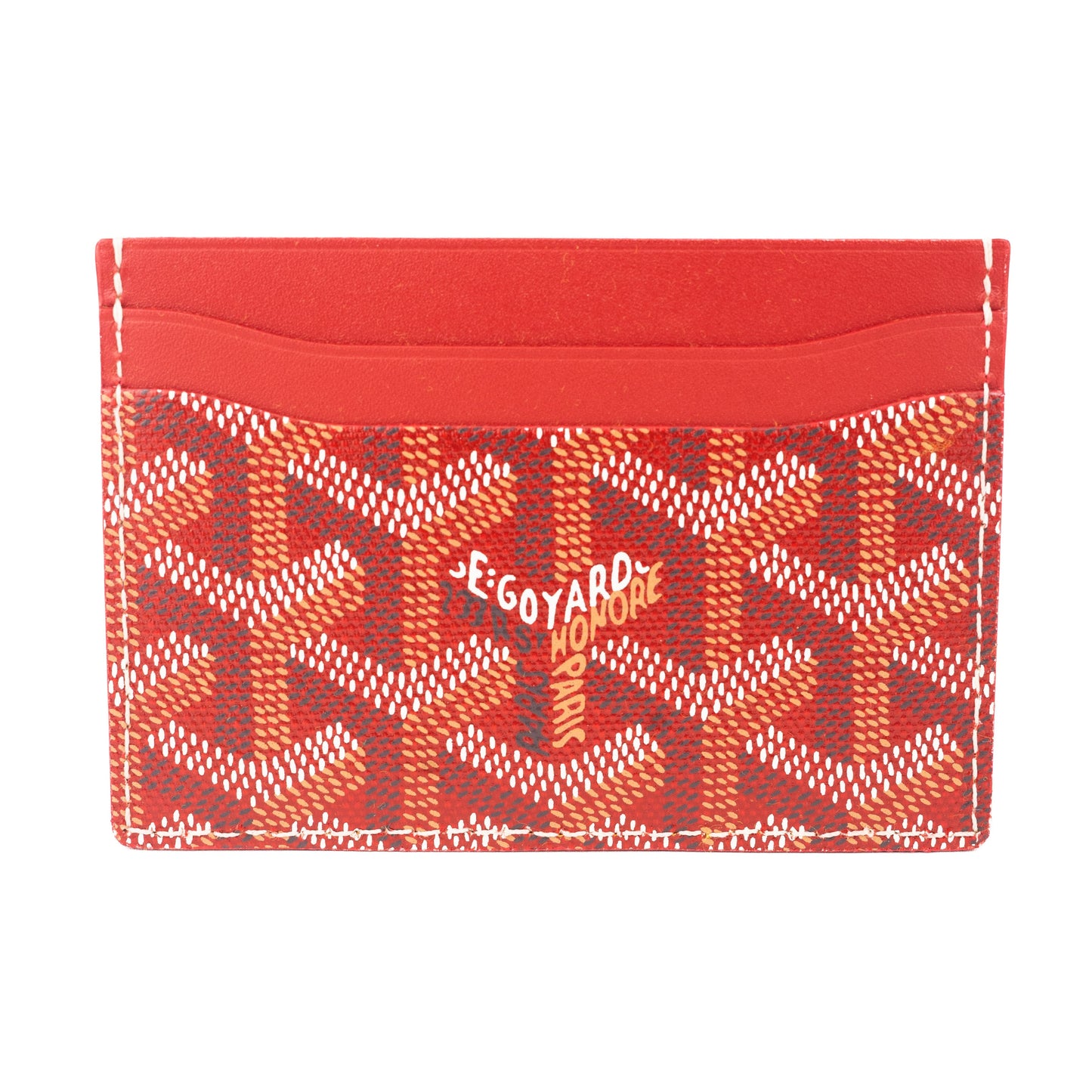 Goyard Card Case Red