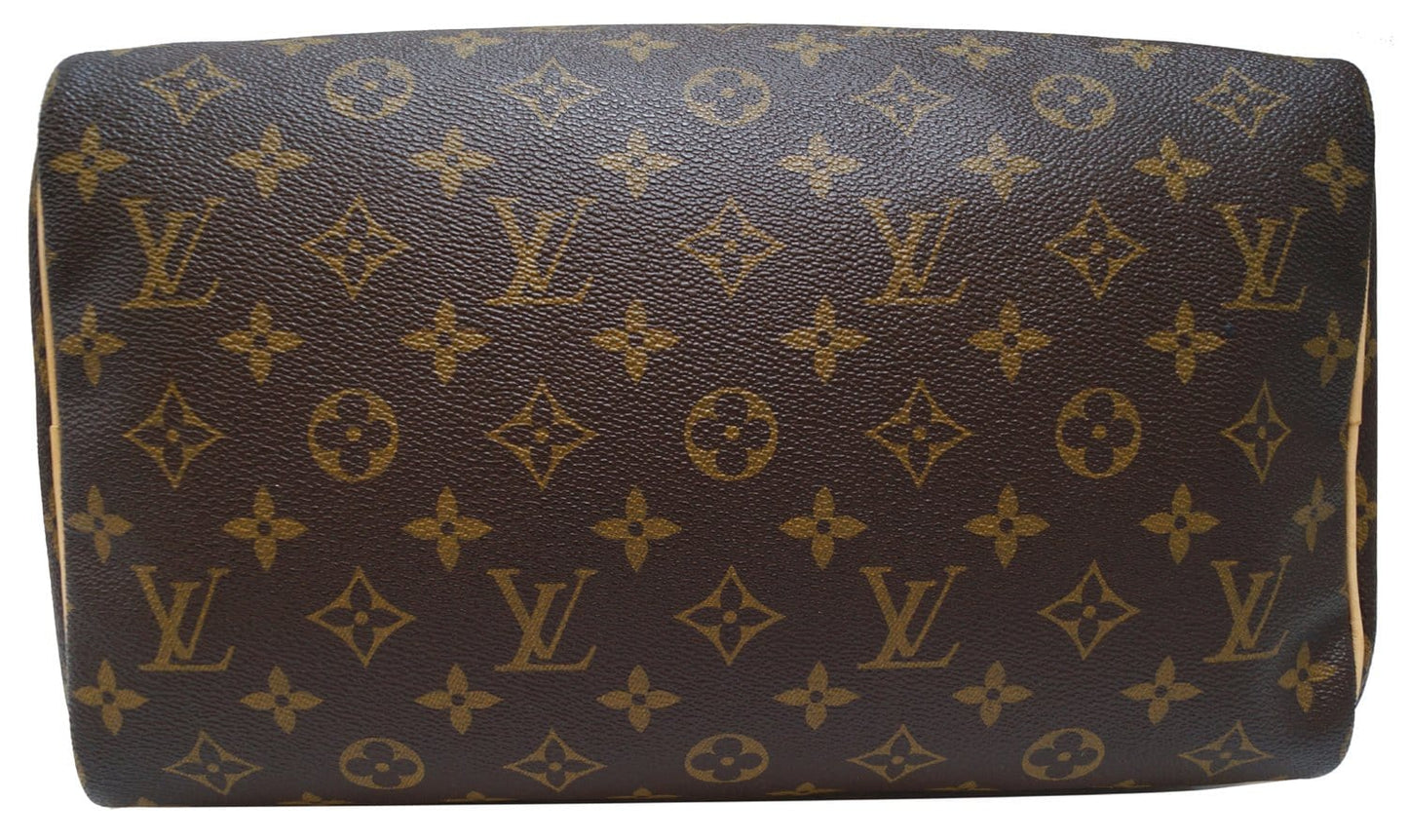LOUIS VUITTON Monogram Canvas Speedy 30 Satchel Bag