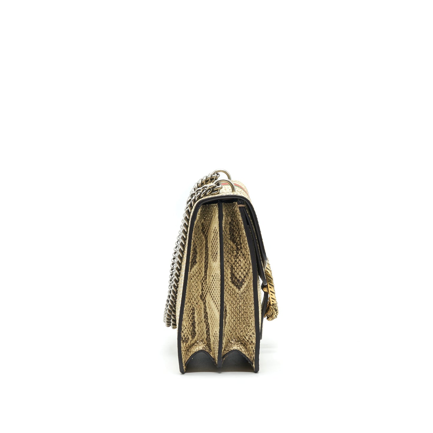 Gucci Dionysus Python Medium Mini Purse In Beige