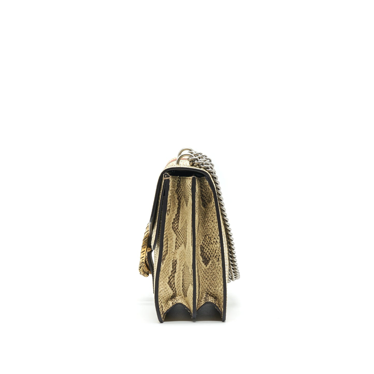Gucci Dionysus Python Medium Mini Purse In Beige