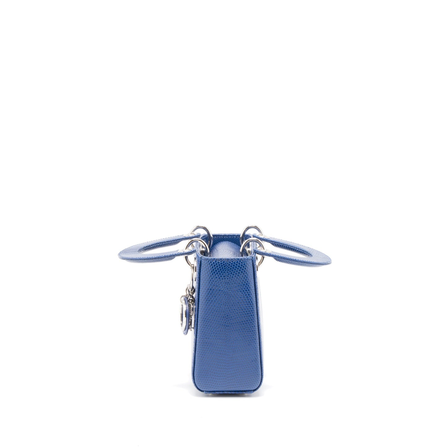 Dior Mini Lady Dior Lizard Blue Crystal
