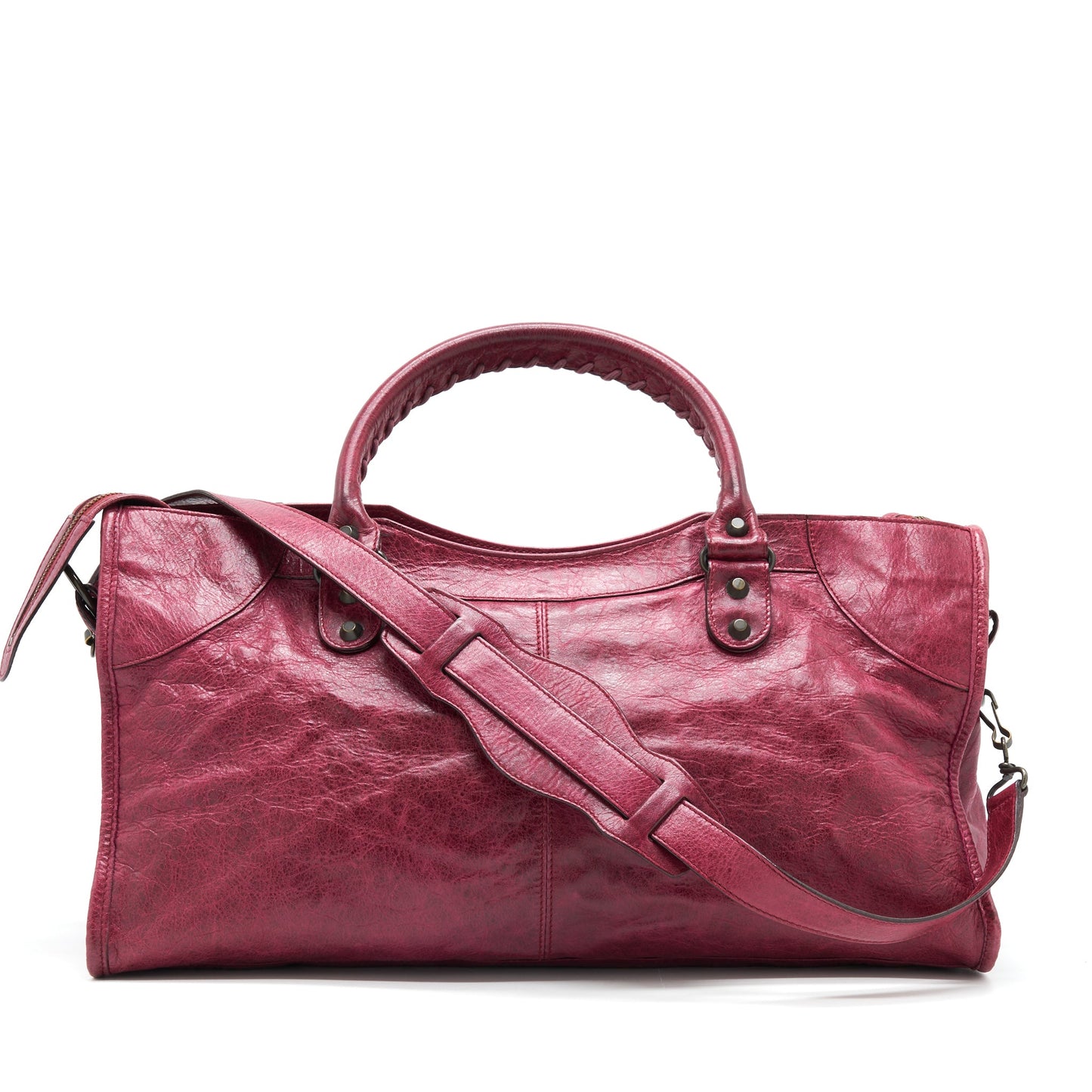 BALENCIAGA CLASSIC CITY BAG DARK RED