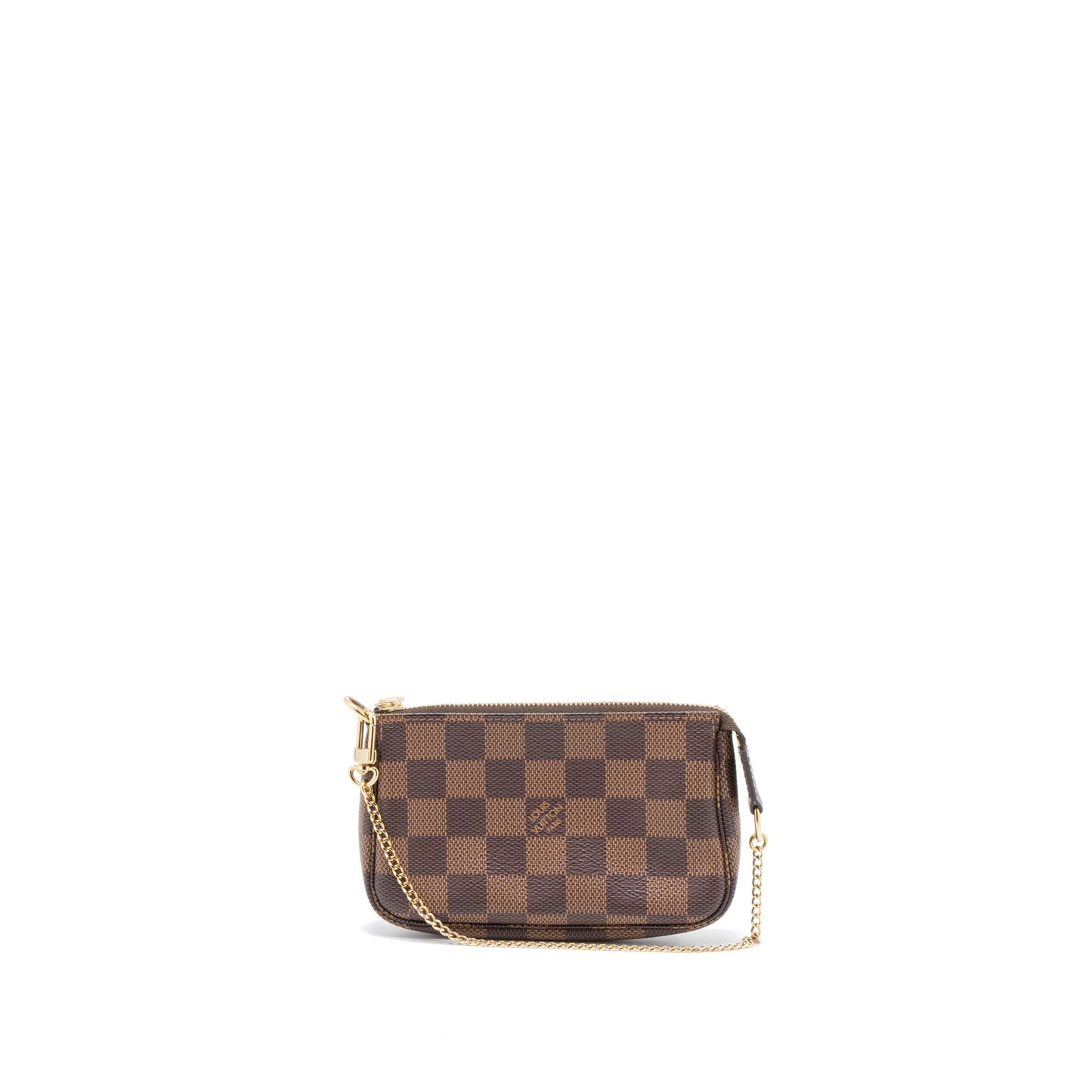 Louis Vuitton Mini Pochette Accessories Damier Ebene Canvas