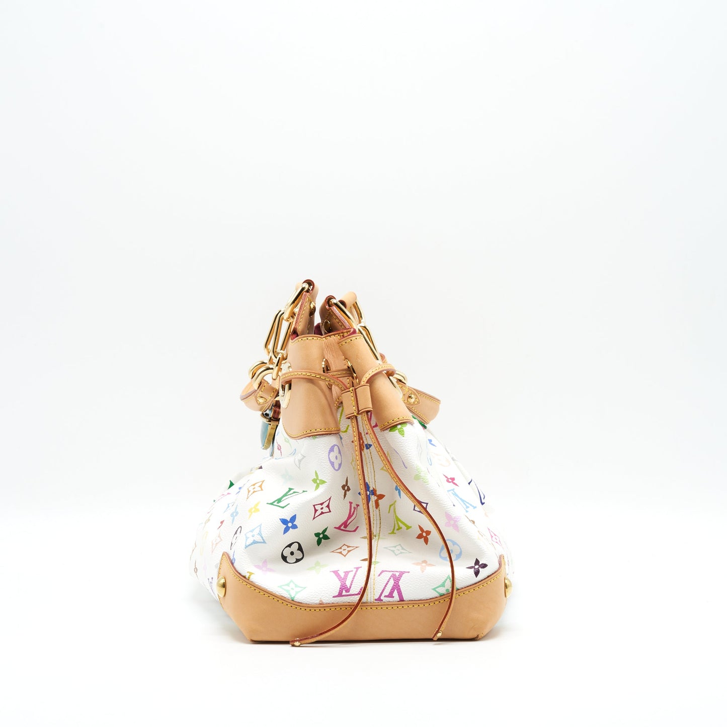Louis Vuitton Tote Bag Multicolore Monogram Canvas White