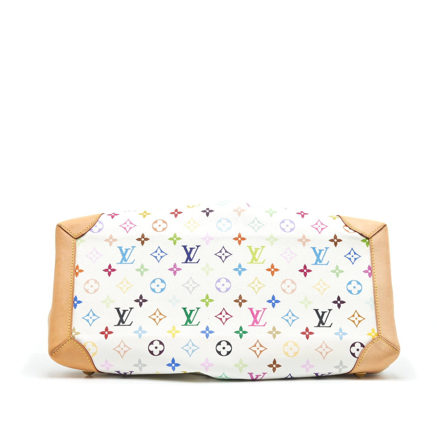 Louis Vuitton Tote Bag Multicolore Monogram Canvas White