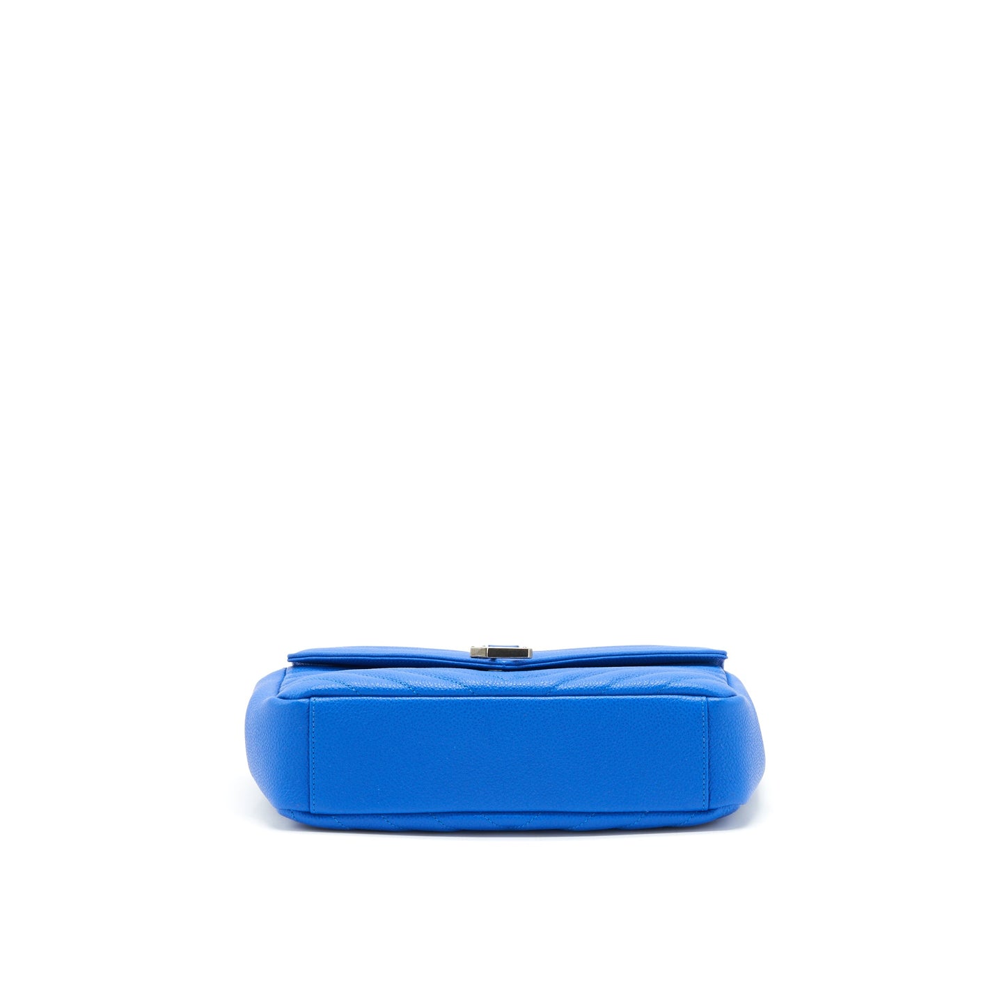Saint laurent Mini College Purse grained calfskin blue ruthenium Hardware
