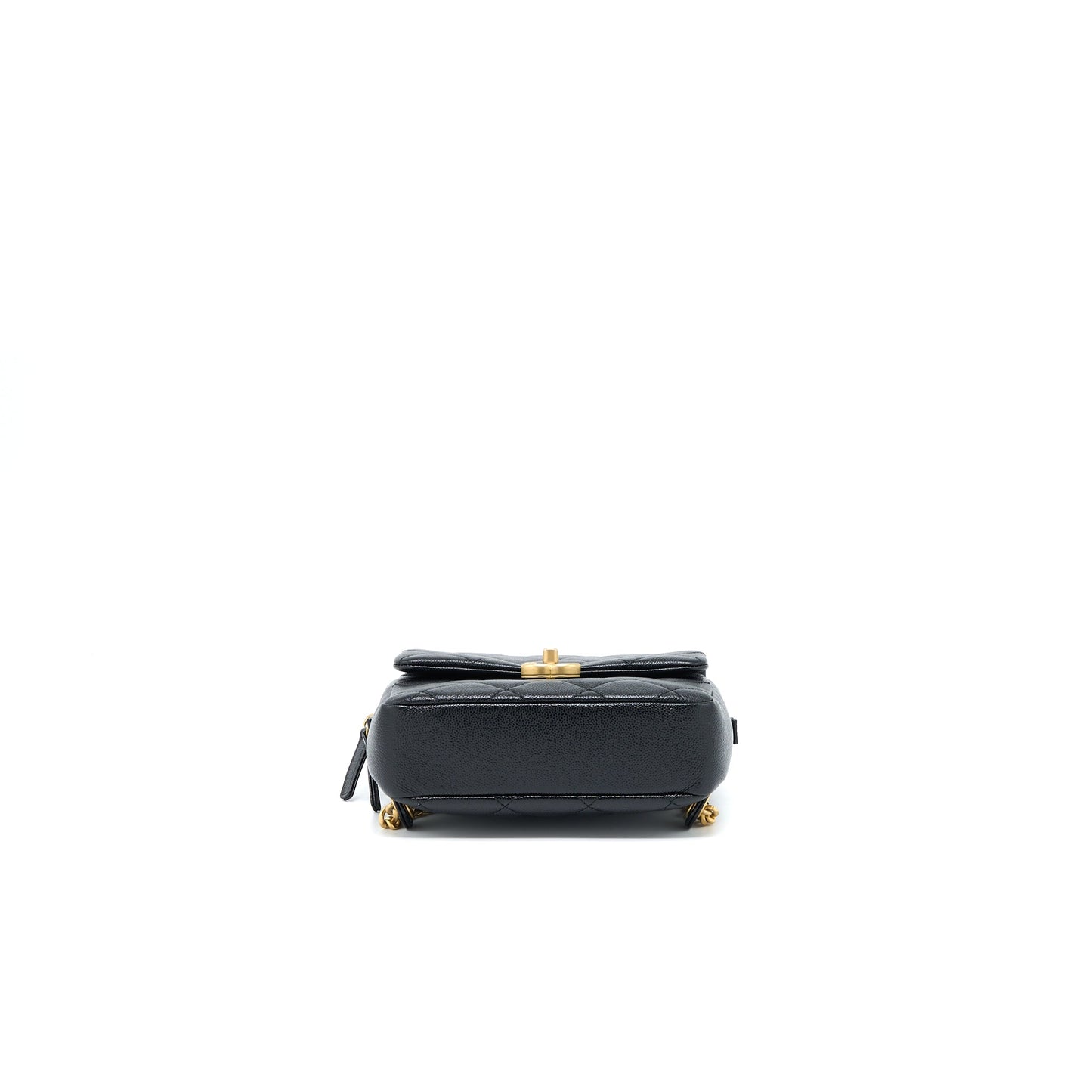 Chanel 22P Flap Backpack Caviar Black Brushed GHW (Microchip)