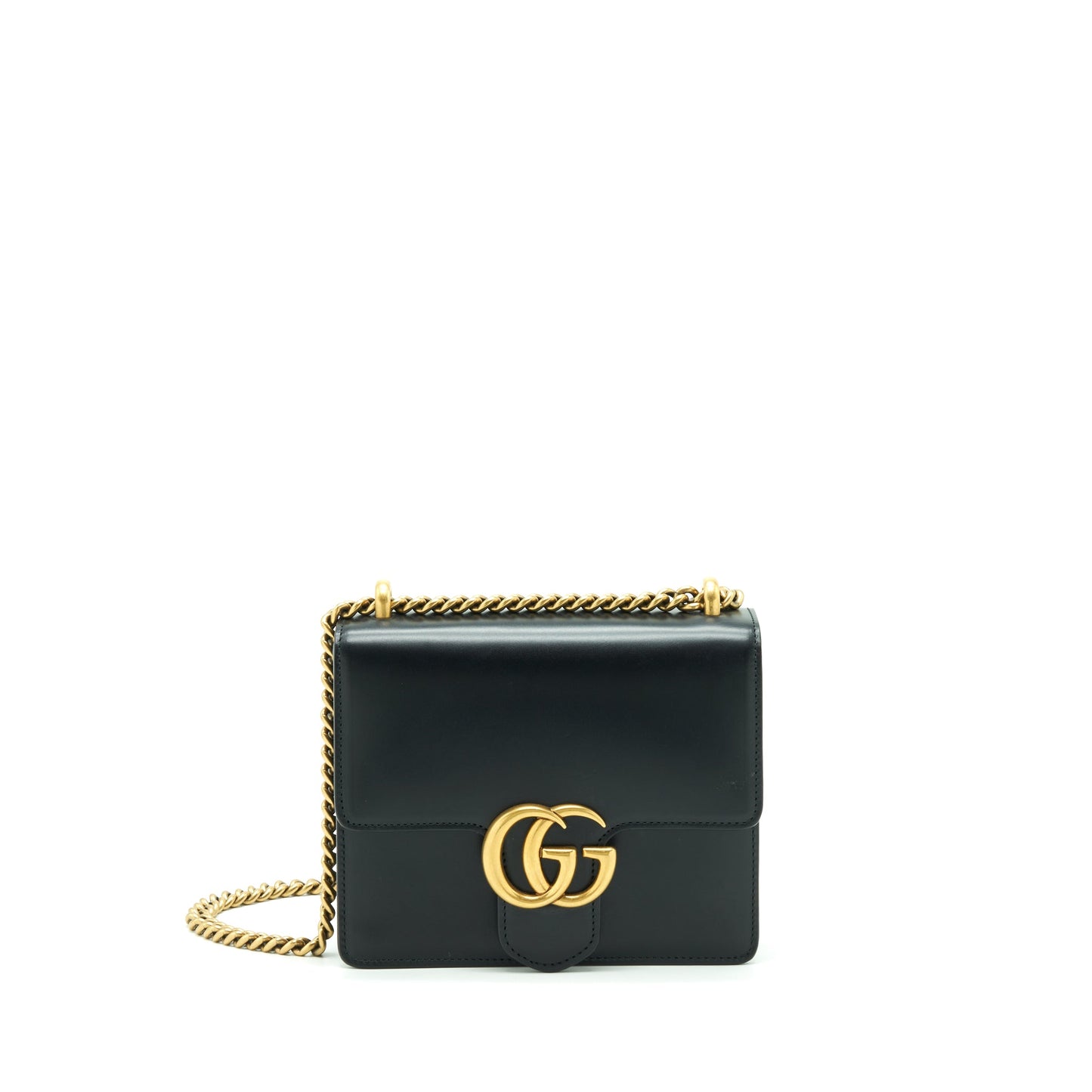 Gucci Flap Purse Box Calfskin Black