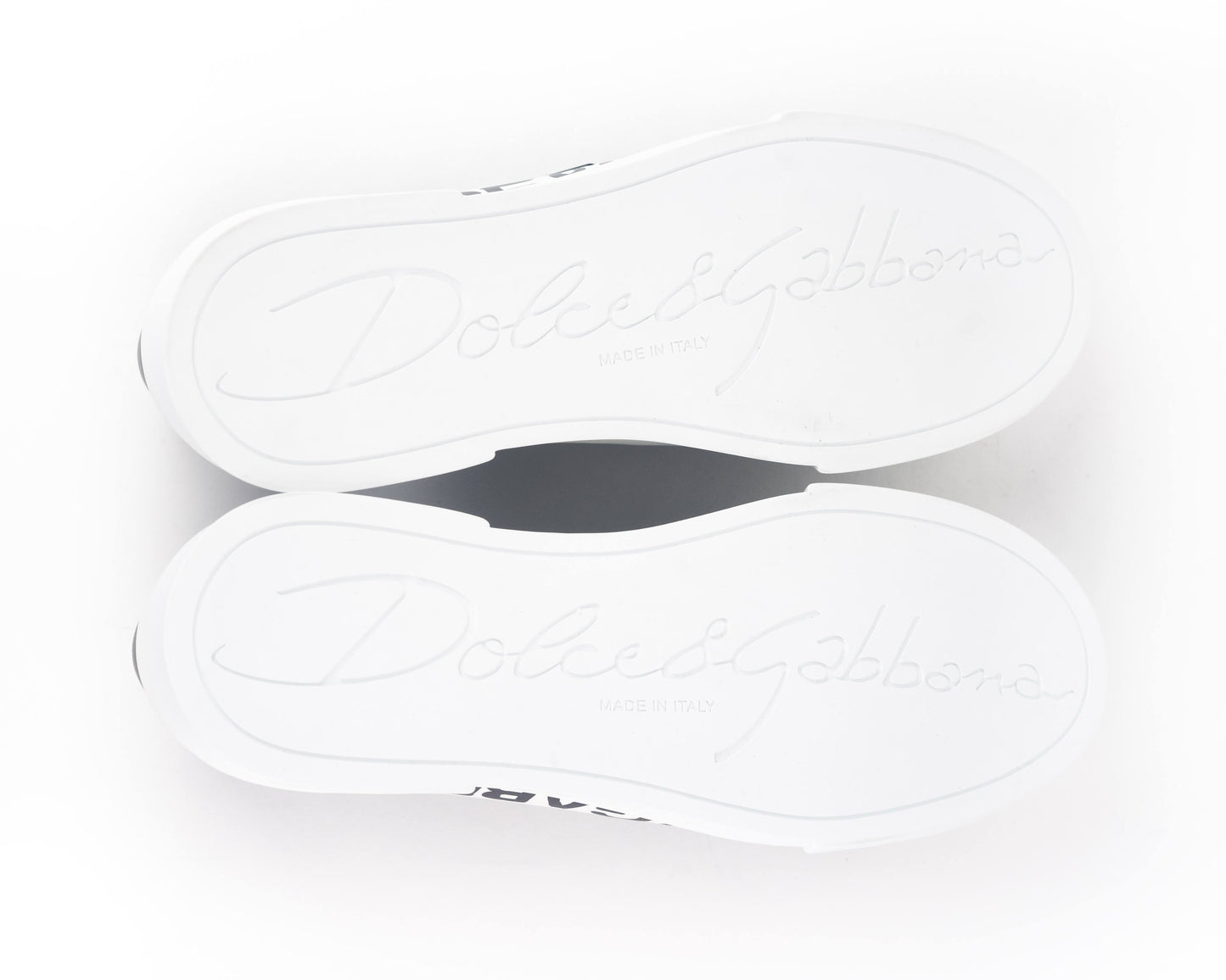 Dolce & Gabana Calfskin Portofino Logo Sneakers