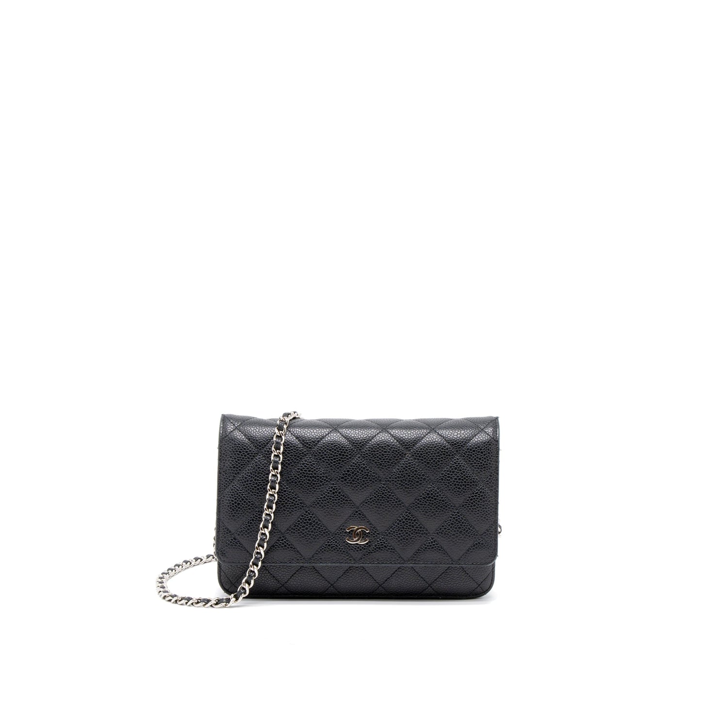 Chanel Classic Wallet On Chain Caviar Black SHW
