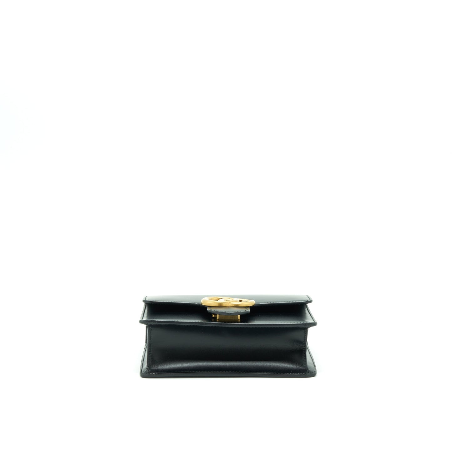 Gucci Flap Purse Box Calfskin Black